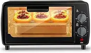 [CYZJPRVN] oven mini oven air fryer oven Mini Oven 9L,and 600 W Power Adjustable Temperature 0-230 ℃ and 60 Minute Timer 3-Layer Household Baking Electric Oven Happy Life Toaster Oven Air Fryer,