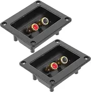 2pcs Speakers Alloy Subwoofer Terminal Subwoofer Terminal Cup Abs Speaker Binding Post Terminals