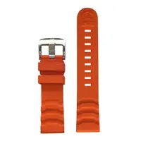 在飛比找蝦皮商城優惠-Luminox 雷明時 橡膠橘鋼釦錶帶-24mm