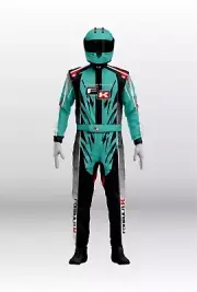 FORMULA K Go Kart Racing Suit, (free Balaclava) CIK/FIA Level 2 Approved.