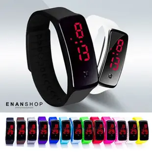 糖果色LED手錶 高亮度顯示 可修改錶帶 男錶 女錶 情侶對錶 運動手錶 惡南宅急店【0494F】 (5.3折)