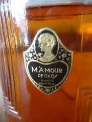 1940 Art Deco M'AMOUR de Gaby Lotion Perfume Eau de Toilette Paris Box New Old
