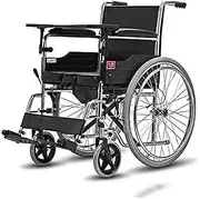 Rolling Walkers Lightweight Folding Wheelchair Self-Propelled Transport Rehab Chair Convenience Caretaker Disabled Users Wheel Chair Self-Propelled Wheelchair