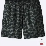 TOMAS MAIER x UNIQLO 'Small Palms' Men's Designer Swim Trunks Shorts M GRAY NWT!