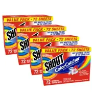 Shout Color Catchers for Laundry 72 Sheets Prevent Color Runs Pack of 2