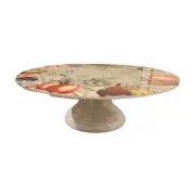 John Derian x Target Fall Thanksgiving Tossed Fruit 12" Cake Stand Plate NEW