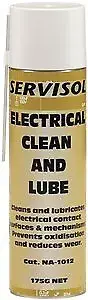 Servisol Contact Cleaner Lubricant Spray Can lubricating Types Contacts Safe