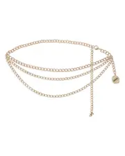 Ettika Modern Edge Multi Row Chain Belt