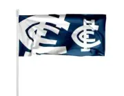 Carlton Blues AFL Polyester Flag No Pole Many Sizes