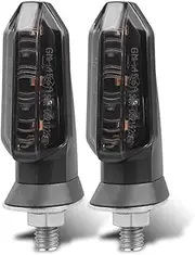 Turn Signal Indicator Motorcycle Turn Signal Lights Indicator Amber Flashing Light Blinker Signal Lamp 12V(A)