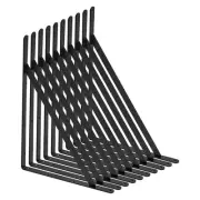 VEVOR Shelf Bracket, 12 x 8 in 10 Pcs, Heavy Duty Floating Shelf Brackets, Brack