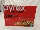 Pyrex Versatile 5.2-Qt Deep Glass Baking Dish with Lid - Perfect for Casseroles