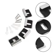 Hanging Clip Package 4 Sturdy Stainless Steel Wall Mounted Brackets with Screws