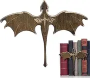 Dragon Nook Decor - Shelf Bookends, Ornament | Halloween Bookshelf Decor With Intricate Design, Dragon-Themed Decoration for Library Home, 10x6.3cm