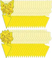 40 Pack Fungus Gnat Traps for House Indoor, Fungus Traps Fruit Fly Traps for Indoors Gnats Sticky Traps for Plants Yellow Sticky Traps for Gnats