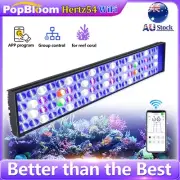 PopBloom WiFi Control LED Aquarium Light Full Spectrum Reef Coral Marine Tank
