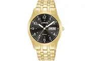 Lorus RXN76DX9 Black Dial Gold Stainless Steel Unisex Watch
