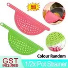 1/2x Saucepan Strainer Drainer Plastic Pot Pan Kitchen Rice Pour Water Colander+
