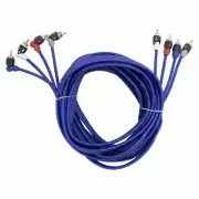 RAPTOR MID Series R4R174 4-Channel Dual Twist RCA Audio Cable Flexible 17 Feet