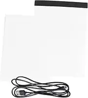 ULDIGI 1set Led Light Tracing Board with Frosted Texture Portable Copy Pad for Art and Design Includes Tracing Paper and USB Cable for Home Use
