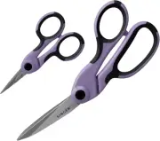 Proseries Sewing 8.5" Heavy Duty Fabric Scissors and 4.5" Craft Detail Scissors