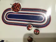 Celebrate Americana Together Patriotic Red White Blue Table Runner 35.5" x 13"