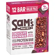 Sam's Pantry Chocolate Brownie with Roasted Almonds Protein Bar 12 pack