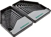 Amazon Brand - Denali 30-Piece SAE (0.07 cm - 0.19 cm ) and Metric (0.7MM-10MM) Hex Key Wrench Set
