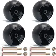 CheeMuii 4 Pack Mower Deck Wheel Kit Replace for MTD/Cub Cadet 734-04155 Replace for Toro 112-0677 72-025 210-275 5" Deck Wheels with Bolts & Lock Nuts