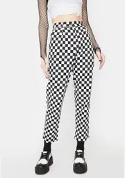 [LOVE TOO TRUE] Checkerboard Classic Trousers