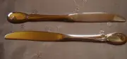 NEW Vintage Oneida Calla Lily SET OF 4 Wavy Edge Place Knife USA More Available