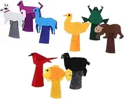 Educational Hand Puppet Set 9pcs Animal Puppets Soft Felt Storytelling Toys Toddlers Storytelling Boys and Girls Set