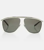 [Saint Laurent] Saint Laurent SL 820 Victoire aviator sunglasses One Size silver