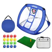 Pop Up Golf Chipping Net with Hitting Mat, Backyard/Indoor Golf Practice Net ...