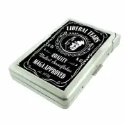MAGA Approved Cigarette Case with Built in Lighter Metal Wallet