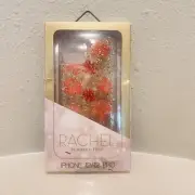 Rachel Roy Clear Floral Glitter IPhone Case For 12/12Pro NEW