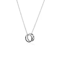 在飛比找Yahoo奇摩購物中心優惠-二手品 Tiffany&Co. 羅馬數字環型925純銀項鍊(