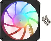 Computer Fan | CPU Air Cooler with Lighting Effect | Shallow Profile CPU Air Fan | 12cm Ultra-Thin PC Case Fan with Noise Reduction Feature | Fan for Desktop, gamingg Setup, Computer Maintenance