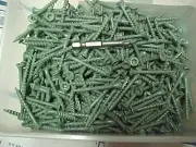 2-lbs #8 X 1-5/8 in. Green Deck Plus Star Flat Head Exterior Screws Ships Free