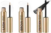 3PCS Lash Serum Eyelash Growth Brow Growth Mascara Best Enchancing Boost Longer Thicker Natural Lashes