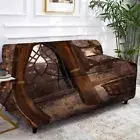 Baseline Wording Stretch Sofa Cover Lounge Couch Slipcover Recliner Protector