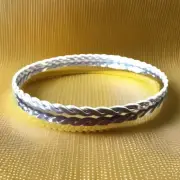Erick's Sterling Silver size 8.3 in Bangle Bracelet Taxco.925
