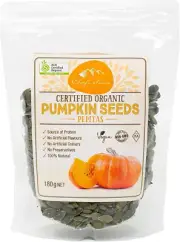 Organic Pumpkin Seed Kernals (Pepitas) 180 G