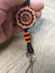 Native American Navajo Beaded Oregon St Beavers Lanyard Badge Holder 36" #2