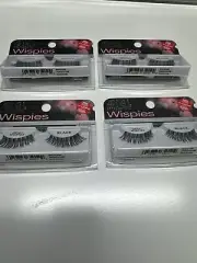 Lot 4 Of Ardell False Eyelashes Demi Wispies Black #65012 . Brand New