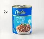 Cortas Fava Beans Foul Meddamas (2 cans) -Ready to Eat- 14 oz. - Exp. 11/2026