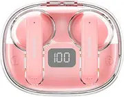 AWEI T86 Wireless Earbuds, Bluetooth Ear Buds with Big Bass Stereo Sound, 35 Hours Playtime, Lightweight in-Ear Fit, IPX6 Waterproof Bluetooth Earbuds Pink