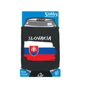 Slovakia Country Flag Nationality - Stubby Holder With Base