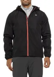 Quicksilver Light Jacket Black Orange Mens 2XL NWT MSRP $120