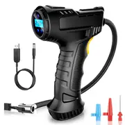 Handheld LCD Digital Air Compressor Automatic Cordless Pump Car Tyre Inflator